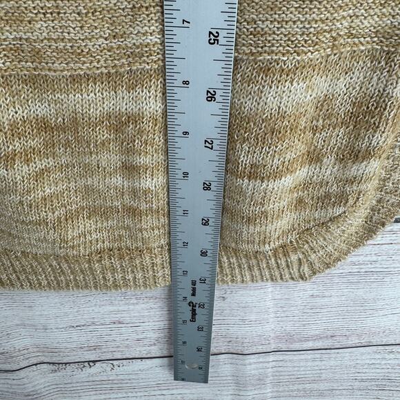 Field and Flower Anthropologie Split Hem Tunic Sweater Womens Medium Beige - Picture 12 of 12